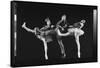 Dancers Jacques D'Amboise and Suki Schorr in NYC Ballet Production of "Stars and Stripes"-Gjon Mili-Framed Stretched Canvas