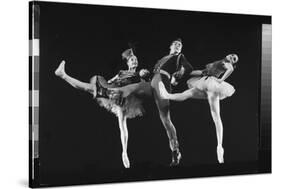 Dancers Jacques D'Amboise and Suki Schorr in NYC Ballet Production of "Stars and Stripes"-Gjon Mili-Stretched Canvas