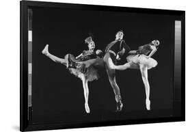 Dancers Jacques D'Amboise and Suki Schorr in NYC Ballet Production of "Stars and Stripes"-Gjon Mili-Framed Photographic Print