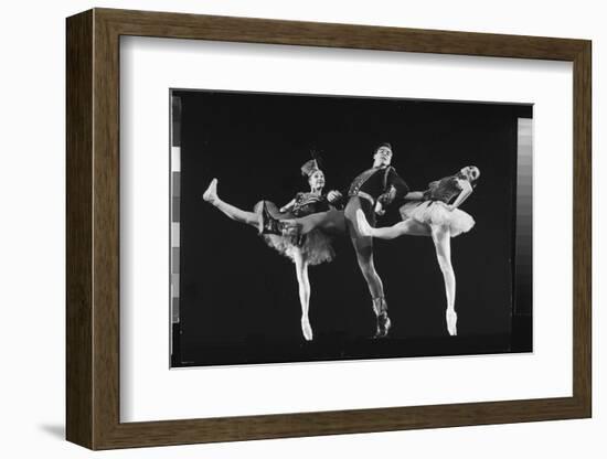 Dancers Jacques D'Amboise and Suki Schorr in NYC Ballet Production of "Stars and Stripes"-Gjon Mili-Framed Photographic Print