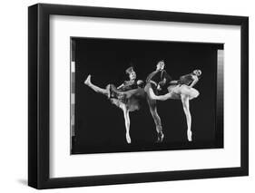 Dancers Jacques D'Amboise and Suki Schorr in NYC Ballet Production of "Stars and Stripes"-Gjon Mili-Framed Photographic Print