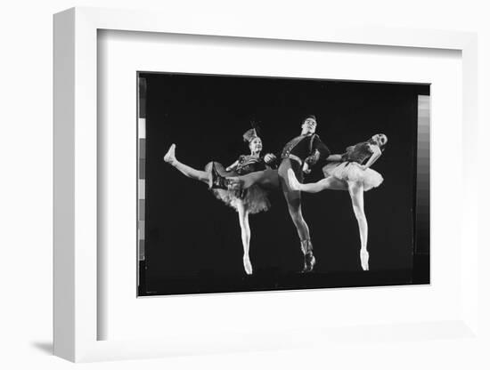Dancers Jacques D'Amboise and Suki Schorr in NYC Ballet Production of "Stars and Stripes"-Gjon Mili-Framed Photographic Print