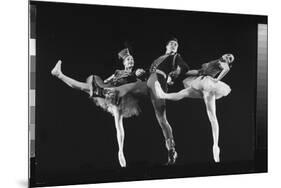 Dancers Jacques D'Amboise and Suki Schorr in NYC Ballet Production of "Stars and Stripes"-Gjon Mili-Mounted Premium Photographic Print