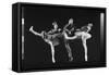Dancers Jacques D'Amboise and Suki Schorr in NYC Ballet Production of "Stars and Stripes"-Gjon Mili-Framed Stretched Canvas
