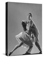 Dancers Kaye Popp and Stanley Catron Demonstrating the Lindy Hop-Gjon Mili-Stretched Canvas