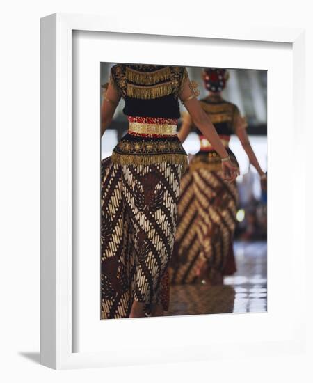 Dancers of Gamelan Performance Inside Kraton (Palace of Sultans), Yogyakarta, Java, Indonesia-Ian Trower-Framed Photographic Print