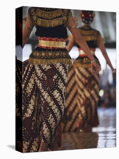 Dancers of Gamelan Performance Inside Kraton (Palace of Sultans), Yogyakarta, Java, Indonesia-Ian Trower-Stretched Canvas