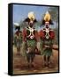 Dancers of the Fly River Region, Papua New Guinea, 1920-null-Framed Stretched Canvas