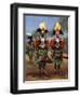 Dancers of the Fly River Region, Papua New Guinea, 1920-null-Framed Giclee Print