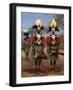 Dancers of the Fly River Region, Papua New Guinea, 1920-null-Framed Giclee Print
