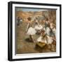 Dancers on the stage. Around 1889-1894. Oil on canvas.-Edgar Degas-Framed Giclee Print