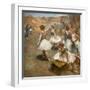 Dancers on the stage. Around 1889-1894. Oil on canvas.-Edgar Degas-Framed Giclee Print