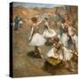 Dancers on the stage. Around 1889-1894. Oil on canvas.-Edgar Degas-Stretched Canvas
