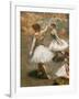 Dancers on the stage (detail). Around 1889-1894. Oil on canvas.-Edgar Degas-Framed Giclee Print