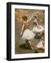 Dancers on the stage (detail). Around 1889-1894. Oil on canvas.-Edgar Degas-Framed Giclee Print