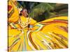 Dancers Performing in Costume, Costa Maya, Mexico-Bill Bachmann-Stretched Canvas