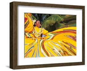 Dancers Performing in Costume, Costa Maya, Mexico-Bill Bachmann-Framed Photographic Print