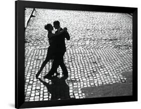 Dancers performing the Tango-null-Framed Art Print