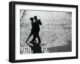 Dancers performing the Tango-null-Framed Art Print