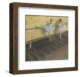 Dancers Practicing at the Barre, 1877-Edgar Degas-Framed Art Print