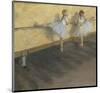 Dancers Practicing at the Barre, 1877-Edgar Degas-Mounted Art Print