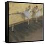 Dancers Practising at the Barre, 1877-Edgar Degas-Framed Stretched Canvas