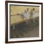 Dancers Practising at the Barre, 1877-Edgar Degas-Framed Giclee Print