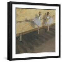 Dancers Practising at the Barre, 1877-Edgar Degas-Framed Giclee Print