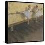 Dancers Practising at the Barre, 1877-Edgar Degas-Framed Stretched Canvas