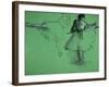 Dancers Practising at the Barre-Edgar Degas-Framed Art Print