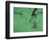 Dancers Practising at the Barre-Edgar Degas-Framed Art Print