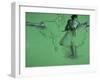 Dancers Practising at the Barre-Edgar Degas-Framed Art Print