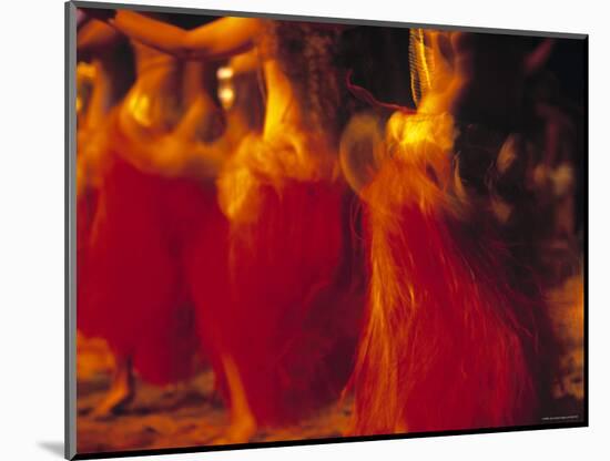 Dancers, Raratonga, Cook Islands-Peter Adams-Mounted Photographic Print