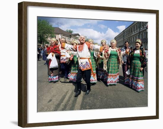 Dancers, Summer Festival, Sergiev Posad, Russia-Gavin Hellier-Framed Photographic Print