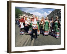 Dancers, Summer Festival, Sergiev Posad, Russia-Gavin Hellier-Framed Photographic Print