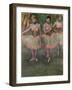 Dancers Wearing Salmon Coloured Skirts-Edgar Degas-Framed Giclee Print