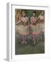 Dancers Wearing Salmon Coloured Skirts-Edgar Degas-Framed Giclee Print