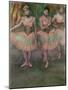 Dancers Wearing Salmon Coloured Skirts-Edgar Degas-Mounted Giclee Print