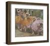 Dancers with Fans, c. 1898-Edgar Degas-Framed Art Print