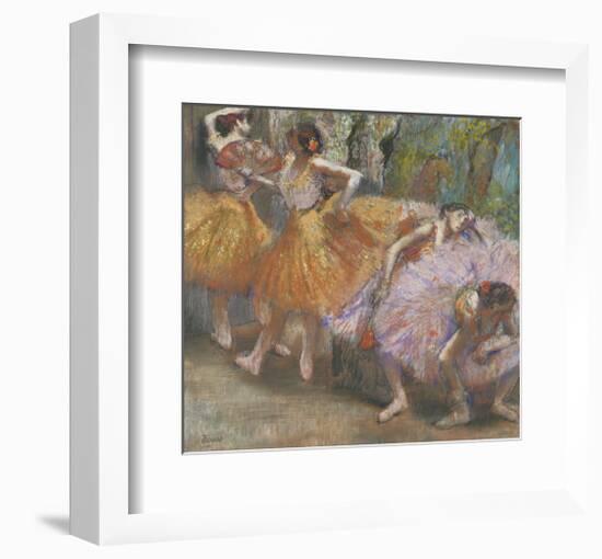 Dancers with Fans, c. 1898-Edgar Degas-Framed Art Print