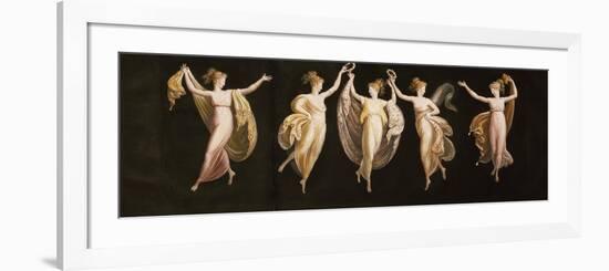 Dancers with Veils and Crowns-Antonio Canova-Framed Giclee Print