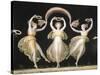 Dancers with Veils and Crowns-Antonio Canova-Stretched Canvas