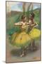 Dancers with Yellow Dresses; Danseuses Jupes Jaunes, C.1896-Edgar Degas-Mounted Giclee Print