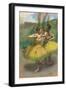 Dancers with Yellow Skirts (Two Dancers in Yellow), C.1896-Edgar Degas-Framed Giclee Print