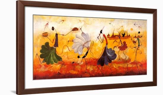 Dancers-Kalidou Kassé-Framed Art Print