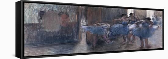 Dancers-Edgar Degas-Framed Stretched Canvas