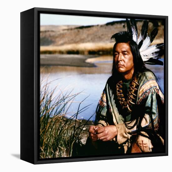 Dances with Wolves 1990 Directed by Kevin Costner Graham Greene-null-Framed Stretched Canvas