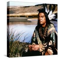 Dances with Wolves 1990 Directed by Kevin Costner Graham Greene-null-Stretched Canvas