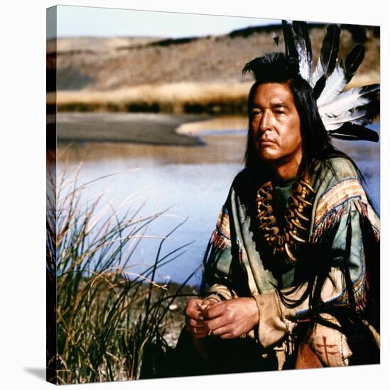 Dances with Wolves 1990 Directed by Kevin Costner Graham Greene-null-Stretched Canvas