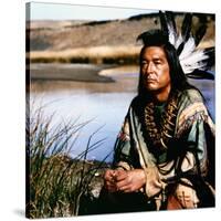 Dances with Wolves 1990 Directed by Kevin Costner Graham Greene-null-Stretched Canvas